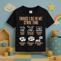 Rockhound Things I Do In My Spare Time Rock Collecting Toddler T-Shirt