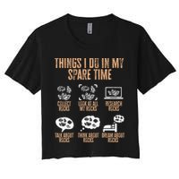 Rockhound Things I Do In My Spare Time Rock Collecting Crop Top
