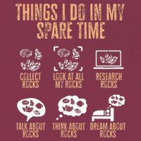 Rockhound Things I Do In My Spare Time Rock Collecting 16oz Travel Tumbler