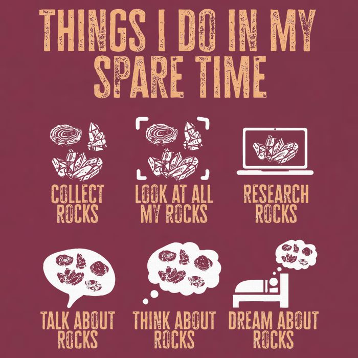 Rockhound Things I Do In My Spare Time Rock Collecting 16oz Travel Tumbler