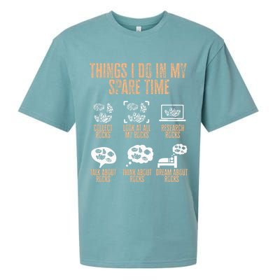 Rockhound Things I Do In My Spare Time Rock Collecting Sueded Cloud Jersey T-Shirt