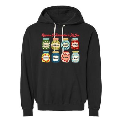 Response To Intervention Is My Jam RTI Intervention Teacher Garment-Dyed Fleece Hoodie