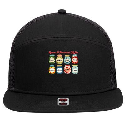 Response To Intervention Is My Jam RTI Intervention Teacher 7 Panel Mesh Trucker Snapback Hat