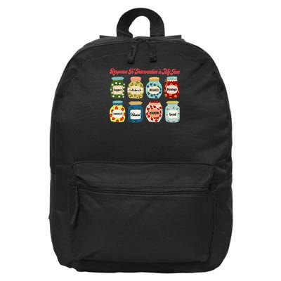 Response To Intervention Is My Jam RTI Intervention Teacher 16 in Basic Backpack