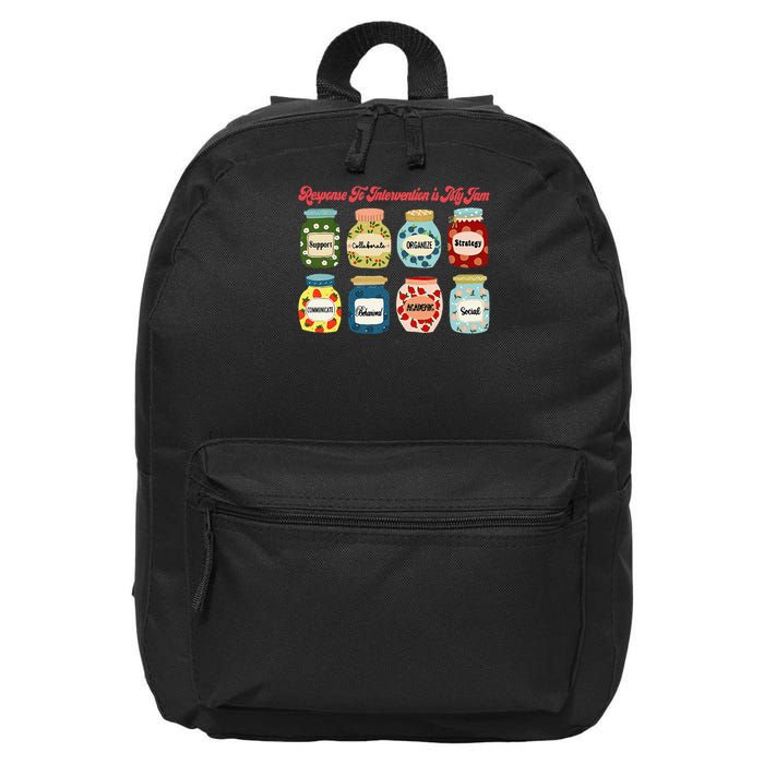 Response To Intervention Is My Jam RTI Intervention Teacher 16 in Basic Backpack