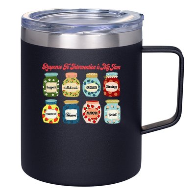 Response To Intervention Is My Jam RTI Intervention Teacher 12oz Stainless Steel Coffee Mug