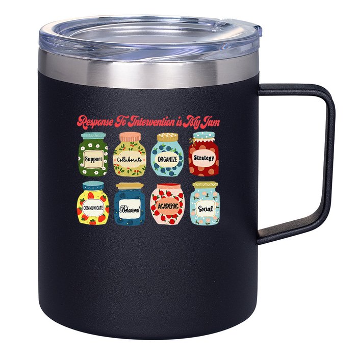 Response To Intervention Is My Jam RTI Intervention Teacher 12oz Stainless Steel Coffee Mug
