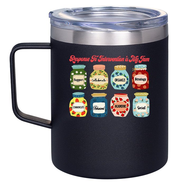 Response To Intervention Is My Jam RTI Intervention Teacher 12oz Stainless Steel Coffee Mug