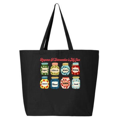 Response To Intervention Is My Jam RTI Intervention Teacher 25L Jumbo Tote