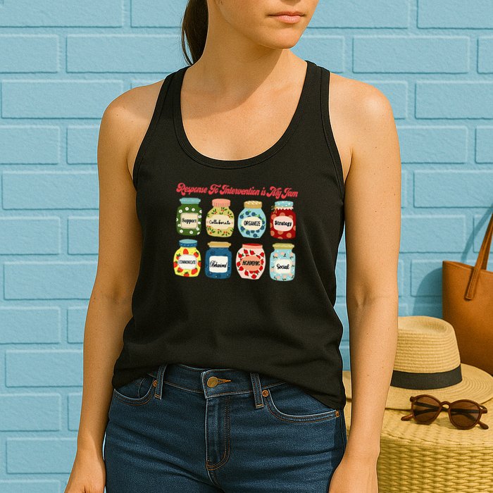 Response To Intervention Is My Jam RTI Intervention Teacher Womens Tank Top