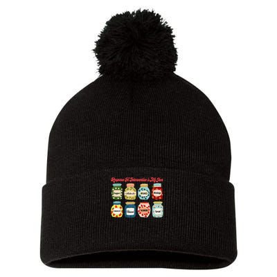 Response To Intervention Is My Jam RTI Intervention Teacher Pom Pom 12in Knit Beanie