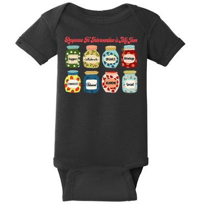 Response To Intervention Is My Jam RTI Intervention Teacher Baby Bodysuit