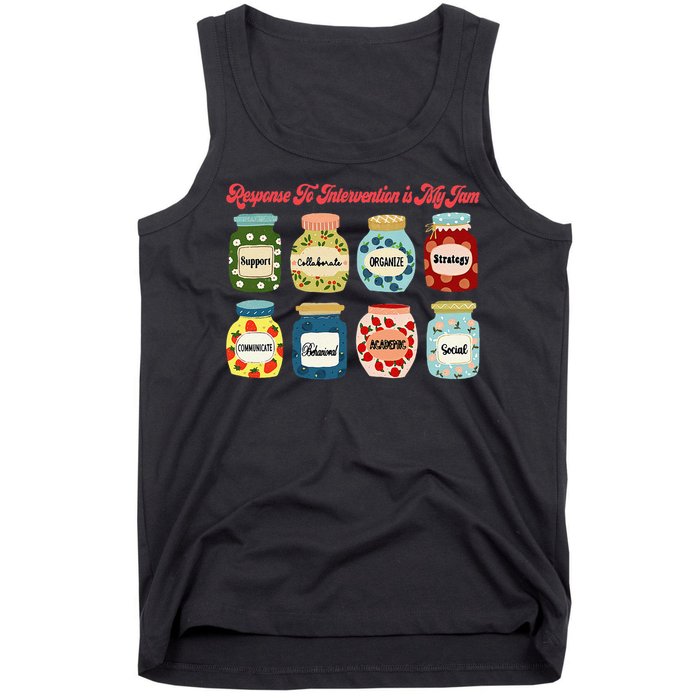 Response To Intervention Is My Jam RTI Intervention Teacher Tank Top