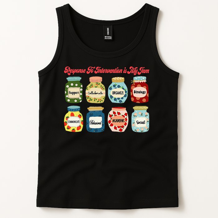Response To Intervention Is My Jam RTI Intervention Teacher Tank Top