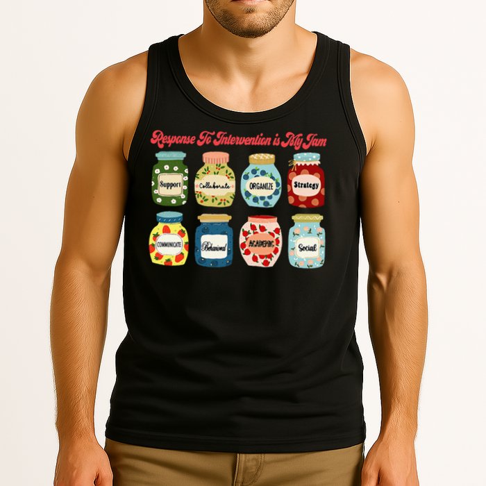 Response To Intervention Is My Jam RTI Intervention Teacher Tank Top