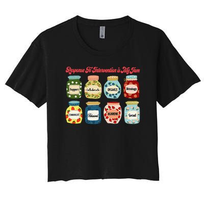 Response To Intervention Is My Jam RTI Intervention Teacher Crop Top