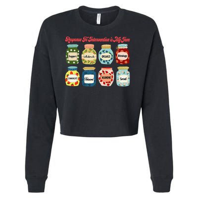 Response To Intervention Is My Jam RTI Intervention Teacher Cropped Pullover Crew