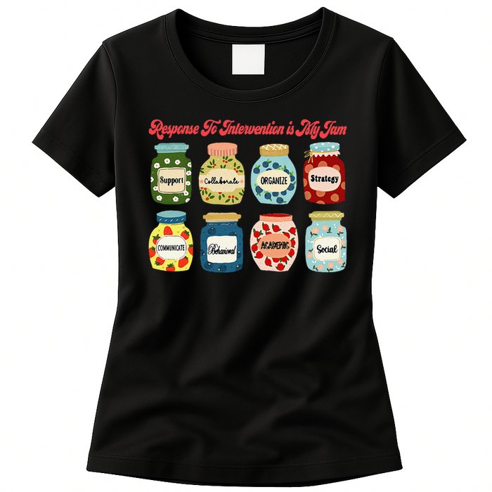 Response To Intervention Is My Jam RTI Intervention Teacher Womens T-Shirt