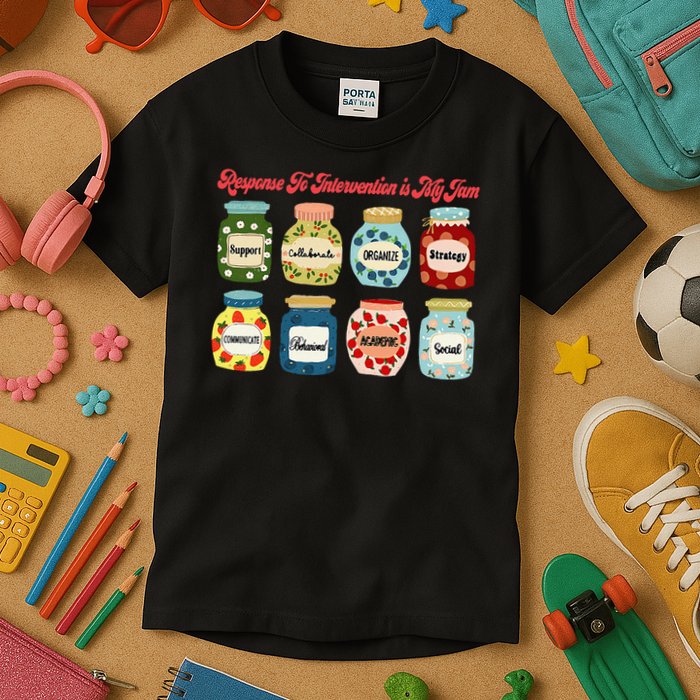 Response To Intervention Is My Jam RTI Intervention Teacher Kids T-Shirt