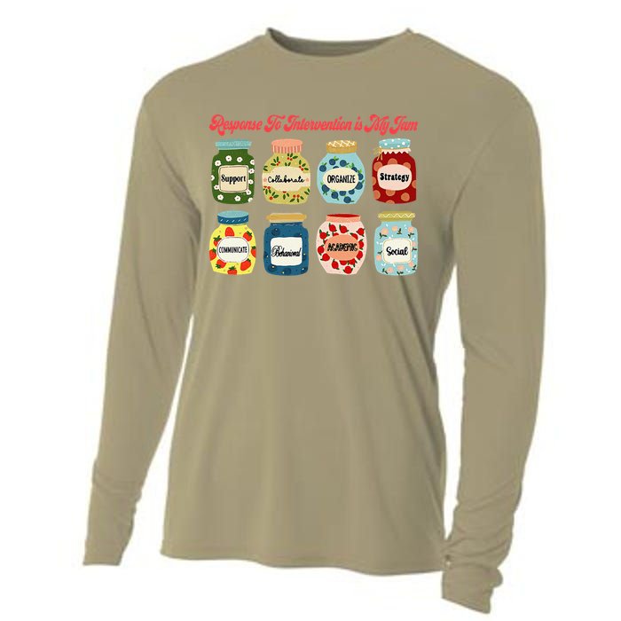 Response To Intervention Is My Jam RTI Intervention Teacher Cooling Performance Long Sleeve Crew