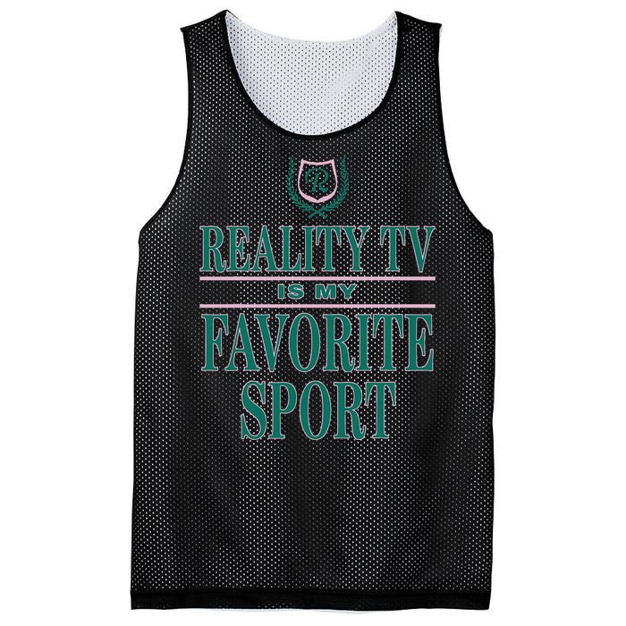 Reality Tv Is My Favorite Sport Apparel Mesh Reversible Basketball Jersey Tank