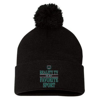 Reality Tv Is My Favorite Sport Apparel Pom Pom 12in Knit Beanie