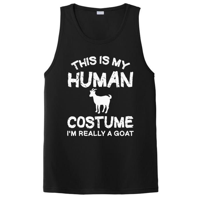 retro This Is My Human Costume I'm Really A Goat PosiCharge Competitor Tank