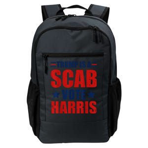 Retro Trump Is A Scab Vote Harris Funny Trump Election 2024 Daily Commute Backpack