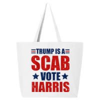 Retro Trump Is A Scab Vote Harris Funny Trump Election 2024 25L Jumbo Tote