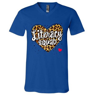 Reading Teacher Interventionist Specialist Literacy Squad Gift V-Neck T-Shirt