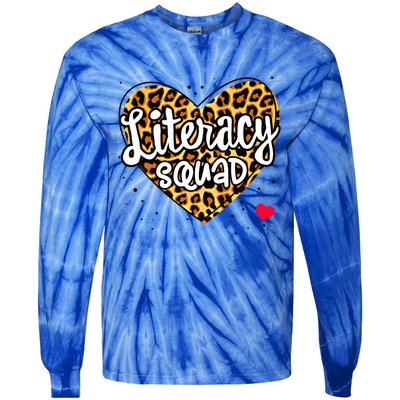 Reading Teacher Interventionist Specialist Literacy Squad Gift Tie-Dye Long Sleeve Shirt