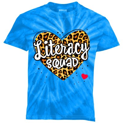 Reading Teacher Interventionist Specialist Literacy Squad Gift Kids Tie-Dye T-Shirt