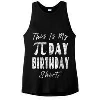 Retro This Is My Pi Day Birthday Shirt Pi Symbol 3 14 Ladies PosiCharge Tri-Blend Wicking Tank