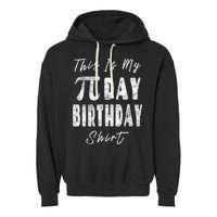 Retro This Is My Pi Day Birthday Shirt Pi Symbol 3 14 Garment-Dyed Fleece Hoodie