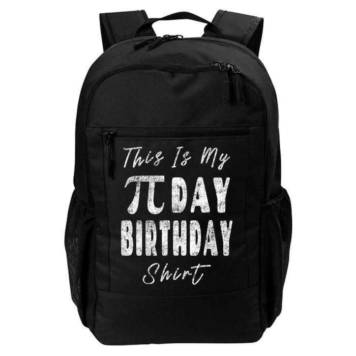Retro This Is My Pi Day Birthday Shirt Pi Symbol 3 14 Backpack
