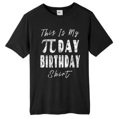 Retro This Is My Pi Day Birthday Shirt Pi Symbol 3 14 Tall Fusion ChromaSoft Performance T-Shirt