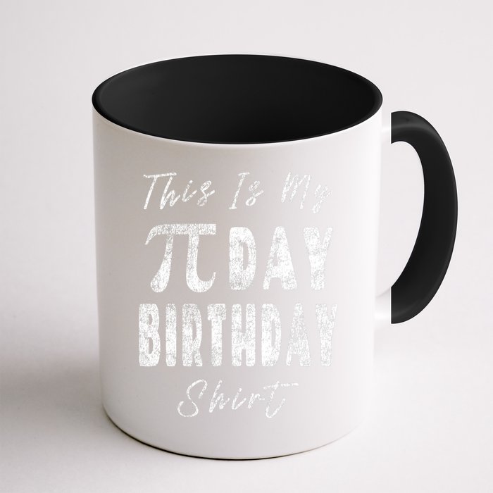 Retro This Is My Pi Day Birthday Shirt Pi Symbol 3 14 Mug