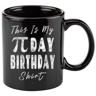 Retro This Is My Pi Day Birthday Shirt Pi Symbol 3 14 11oz C Handle Ceramic Mug