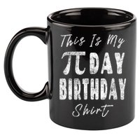 Retro This Is My Pi Day Birthday Shirt Pi Symbol 3 14 11oz C Handle Ceramic Mug