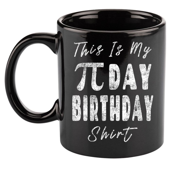 Retro This Is My Pi Day Birthday Shirt Pi Symbol 3 14 11oz C Handle Ceramic Mug