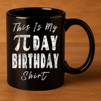Retro This Is My Pi Day Birthday Shirt Pi Symbol 3 14 11oz C Handle Ceramic Mug