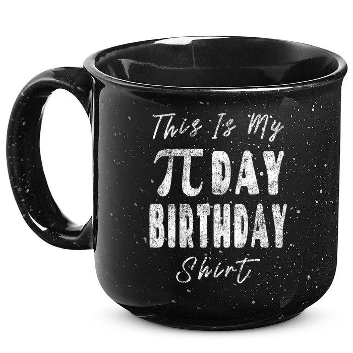 Retro This Is My Pi Day Birthday Shirt Pi Symbol 3 14 15oz Campfire Ceramic Mug