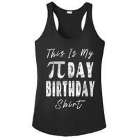 Retro This Is My Pi Day Birthday Shirt Pi Symbol 3 14 Ladies PosiCharge Competitor Racerback Tank