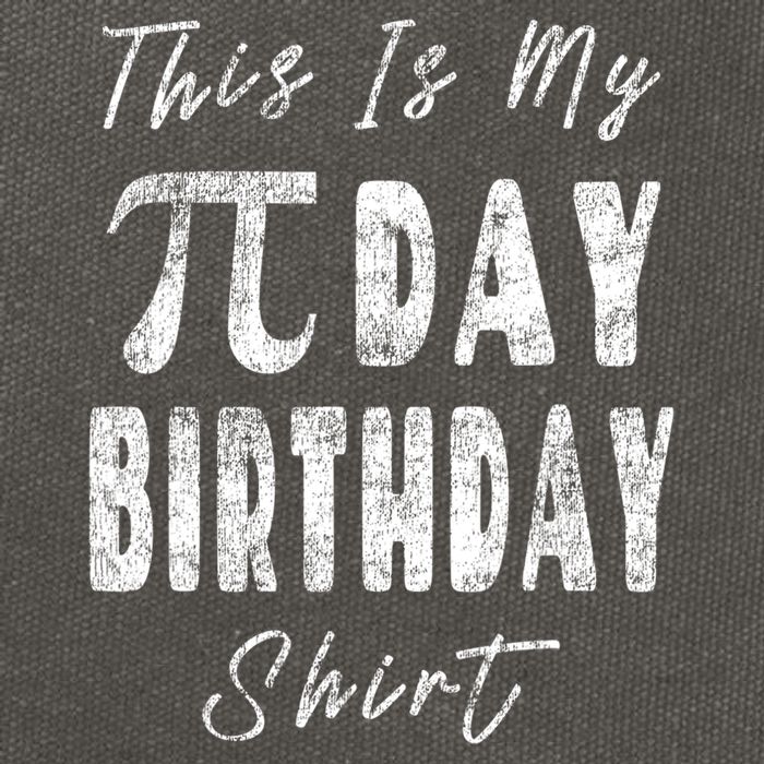 Retro This Is My Pi Day Birthday Shirt Pi Symbol 3 14 Cotton Canvas Backpack