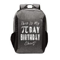 Retro This Is My Pi Day Birthday Shirt Pi Symbol 3 14 Vector Backpack