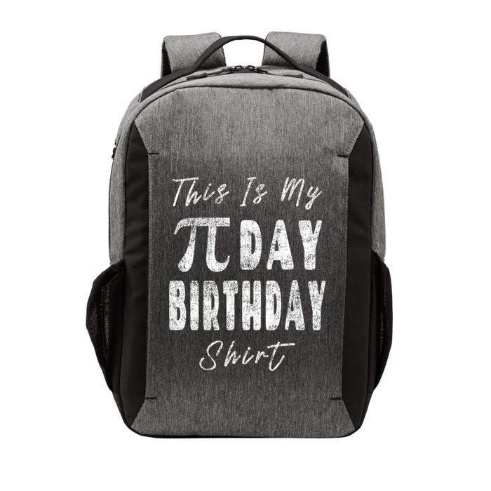 Retro This Is My Pi Day Birthday Shirt Pi Symbol 3 14 Vector Backpack