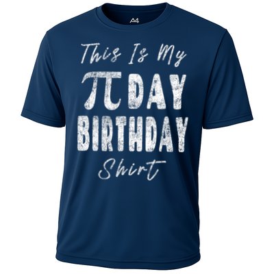 Retro This Is My Pi Day Birthday Shirt Pi Symbol 3 14 Performance Shirt