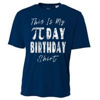 Retro This Is My Pi Day Birthday Shirt Pi Symbol 3 14 Cooling Performance Crew T-Shirt