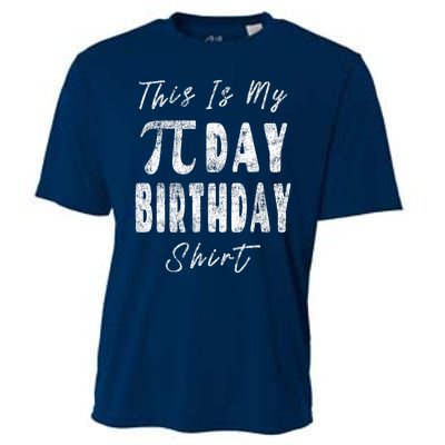 Retro This Is My Pi Day Birthday Shirt Pi Symbol 3 14 Cooling Performance Crew T-Shirt