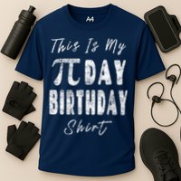 Retro This Is My Pi Day Birthday Shirt Pi Symbol 3 14 Performance Shirt